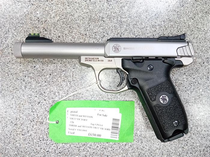 SMITH and WESSON SW22 VICTORY .22lr Used